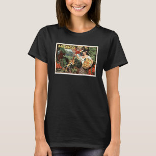 T-shirt Mexique Land Of Tropical Splendor 1940s Travel Ret