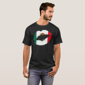 T-shirt Mexique Lips Kiss Mexicain Flag Pride Mexicana (Devant entier)