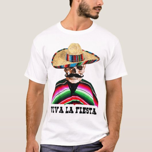 T-shirt mexique, mexicaine, viva la fiesta (Devant)