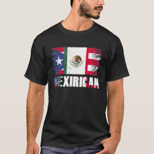 T-shirt Mexirican Mexique Drapeau Portoricain Fierté Fière