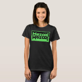 T-shirt Mezcal minimaliste vert et noir (Devant entier)