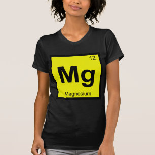 T-shirt Mg - Chimie du Magnésium Symbole du Tableau Périod