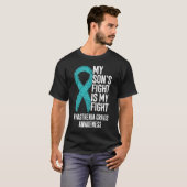 T-shirt MG Le combat de mon fils est mon combat Myasthenia (Devant entier)