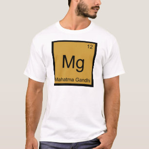 T-shirt Mg - Mahatma Gandhi Funny Chimie Symbole de l'élém