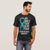 T-shirt MG Mon père combat Myasthenia Gravis Aw (Devant entier)