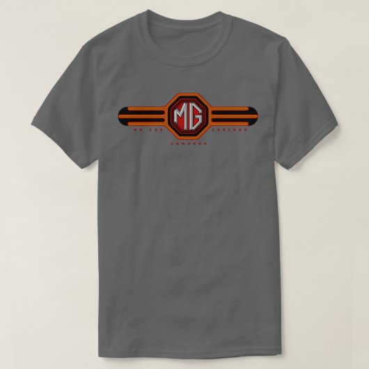 T-shirt MG voitures Angleterre (Design devant)