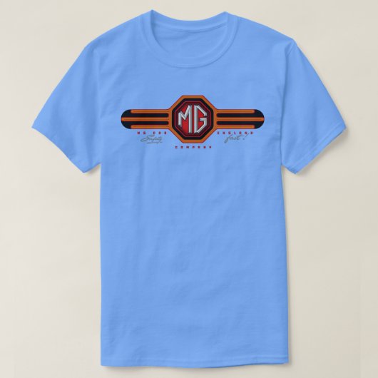 T-shirt MG voitures Angleterre 1 (Design devant)