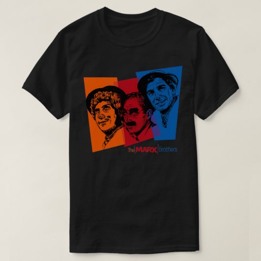 T-shirt MGM Marx Brothers TriColor (Design devant)