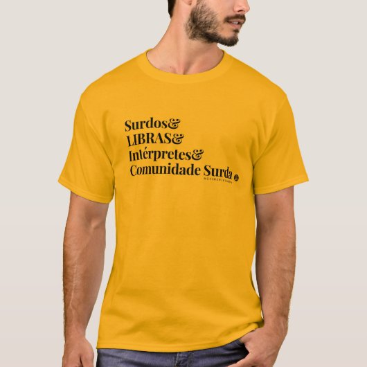 T-shirt MH basic - La communauté Sourde (Devant)