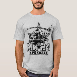 T-shirt Mi-24 gros hélicoptère soviétique
