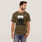 T-shirt mi baiser d'amour de nuit (Devant entier)