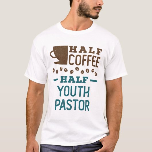 T-shirt Mi-Café Mi-Pasteur de Jeunesse (Devant)