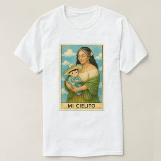 T-shirt Mi Cielito - Abuelita y Bebe (Design devant)