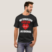 T-shirt Mi Corazon Enseignant bilingue espagnol maestra (Devant entier)