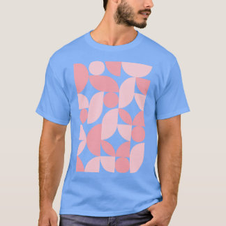 T-shirt Mi-Siècle Moderne Abstrait 26 Blush Rose