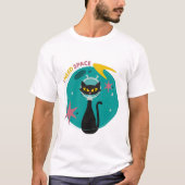 T-shirt Mi-siècle moderne J'ai besoin d'espace Chat (Devant)
