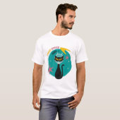 T-shirt Mi-siècle moderne J'ai besoin d'espace Chat (Devant entier)