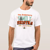 T-shirt Mi-siècle Noël de famille (Devant)