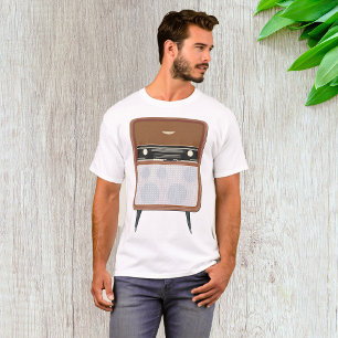 T-shirt Mi-siècle Vintage Radio Retro Music Lover