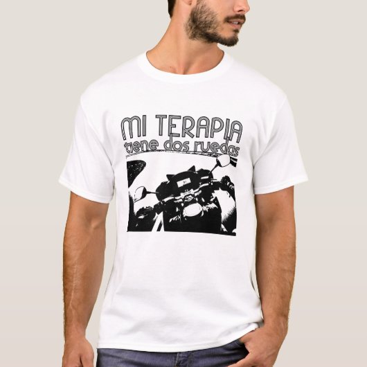 T-shirt Mi terapia tiene dos ruedas (Devant)