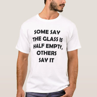 T-shirt mi-vide mi-vide pleine citation amusante