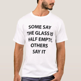 T-shirt mi-vide mi-vide pleine citation amusante