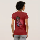 T-shirt mia chaud de maman. (backstyle) (Dos entier)