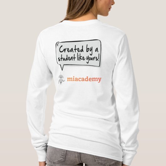 T-shirt Mia Robot - Lauréate du concours 2022 (Dos)