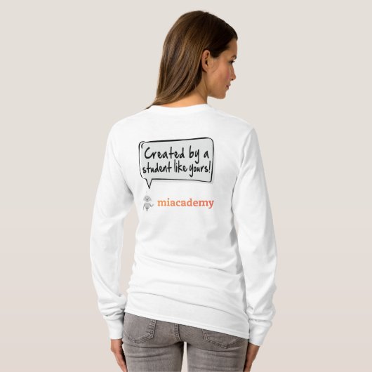 T-shirt Mia Robot - Lauréate du concours 2022 (Dos entier)