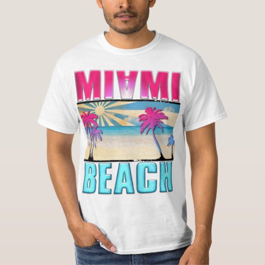 T-shirt Miami Beach (Devant)