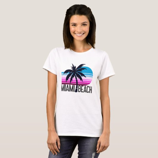 T-shirt Miami Beach (Devant entier)