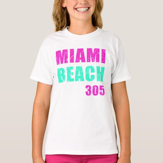 T-shirt Miami Beach 305 (Devant)