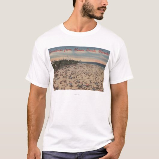 T-shirt Miami Beach, FloridaGreetings FromMiami, FL (Devant)