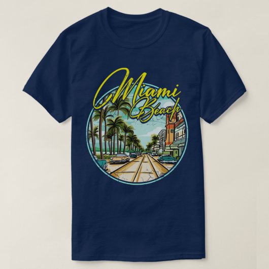 T-shirt Miami Beach Floride (Design devant)