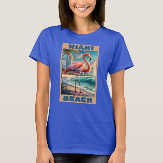 T-shirt Miami Beach Floride (Devant)