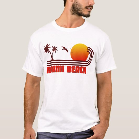 T-shirt Miami Beach, Floride (Devant)
