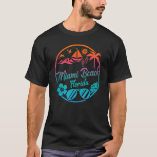 T-shirt Miami Beach Floride 2022 Vacation Friends Famille