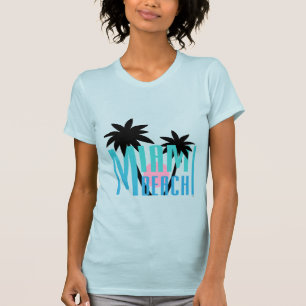 T-shirt Miami Beach, Floride, Cool de typographie