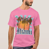 T-shirt Miami Beach Floride FLA (Devant)