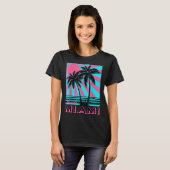 T-shirt Miami Beach Floride Miami Palm Trees (Devant entier)