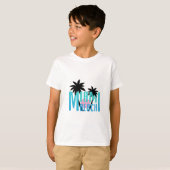 T-shirt Miami Beach, la Floride, cool de typographie (Devant entier)