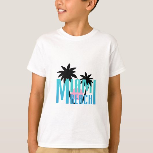 T-shirt Miami Beach, la Floride, cool de typographie (Devant)
