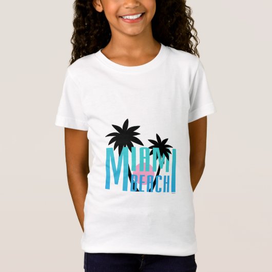 T-Shirt Miami Beach, la Floride, cool de typographie (Devant)