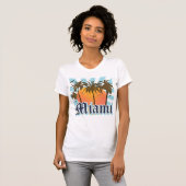 T-shirt Miami Beach la Floride FLA (Devant entier)