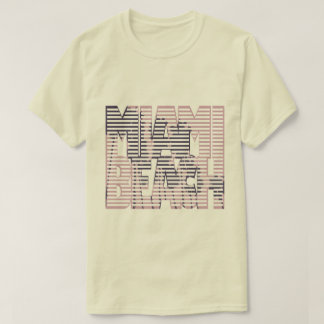 T-shirt Miami beach pink violet fun