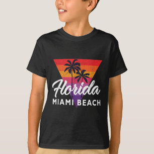 T-shirt Miami Beach Retro Miami Vintage Triangle les année