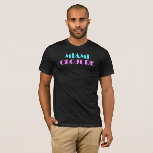 T-shirt Miami Clojure (Devant entier)
