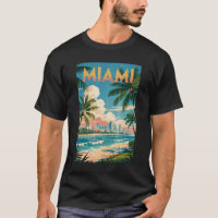Miami Florida Illustration Voyage Art Vintage