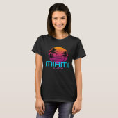 T-shirt Miami Florida Retro 80s (Devant entier)