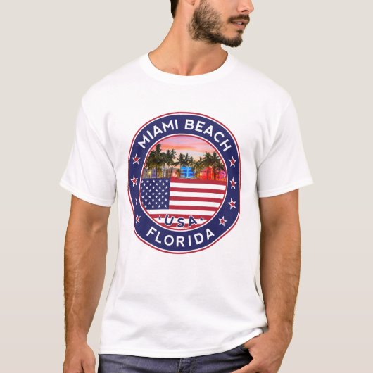 T-shirt Miami, Floride (Devant)
